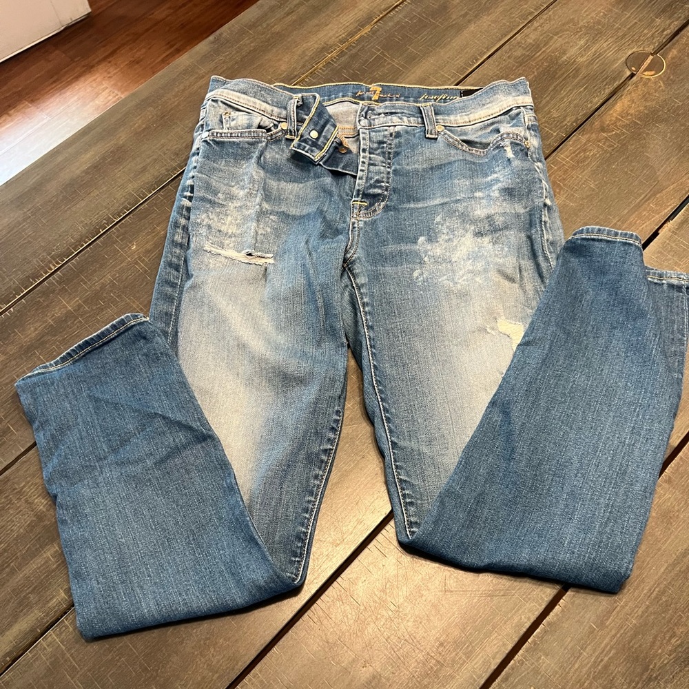 7 For All Mankind Josefina boyfriend jean size 27